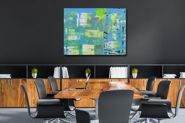Modern abstract spatula paintings office buy - 1428